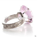 Anillo de nakpin de cristal rosado del diamante 2016 para la decoración de la boda